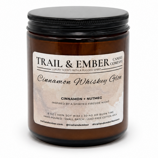 Cinnamon Whiskey Glow Soy Candle