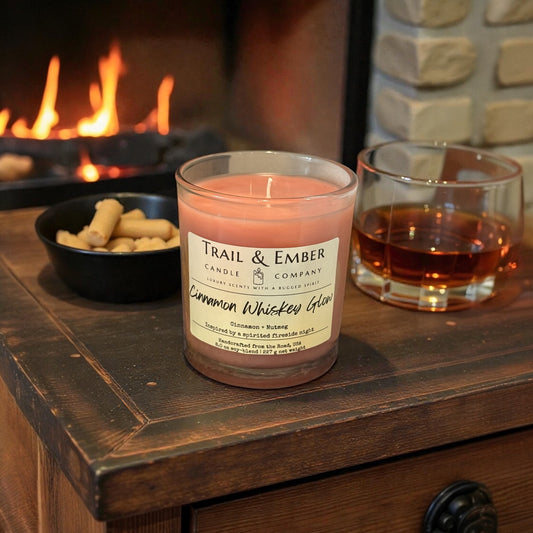 Cinnamon Whiskey Glow Soy Candle
