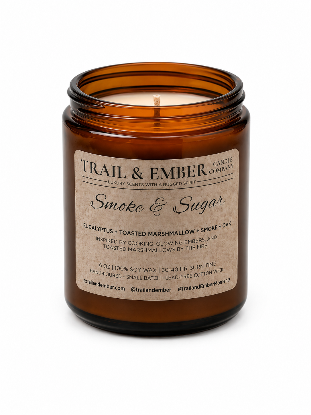 Smoke & Sugar Soy Candle