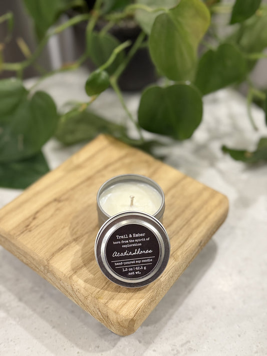 Sampler --Trail & Ember -- Acadia Shores Soy Candle