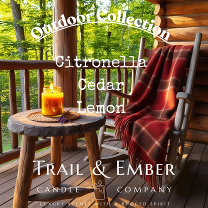 Citronella + Cedar + Lemon Soy Blend Candle - Outdoor Collection