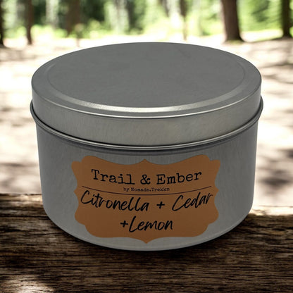 Citronella + Cedar + Lemon Soy Blend Candle - Outdoor Collection