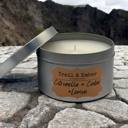 Citronella + Cedar + Lemon Soy Blend Candle - Outdoor Collection