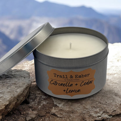 Citronella + Cedar + Lemon Soy Blend Candle - Outdoor Collection