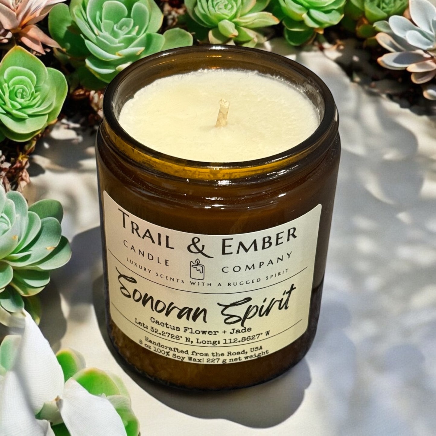Sonoran Spirit: Cactus Flower + Jade Soy Candle