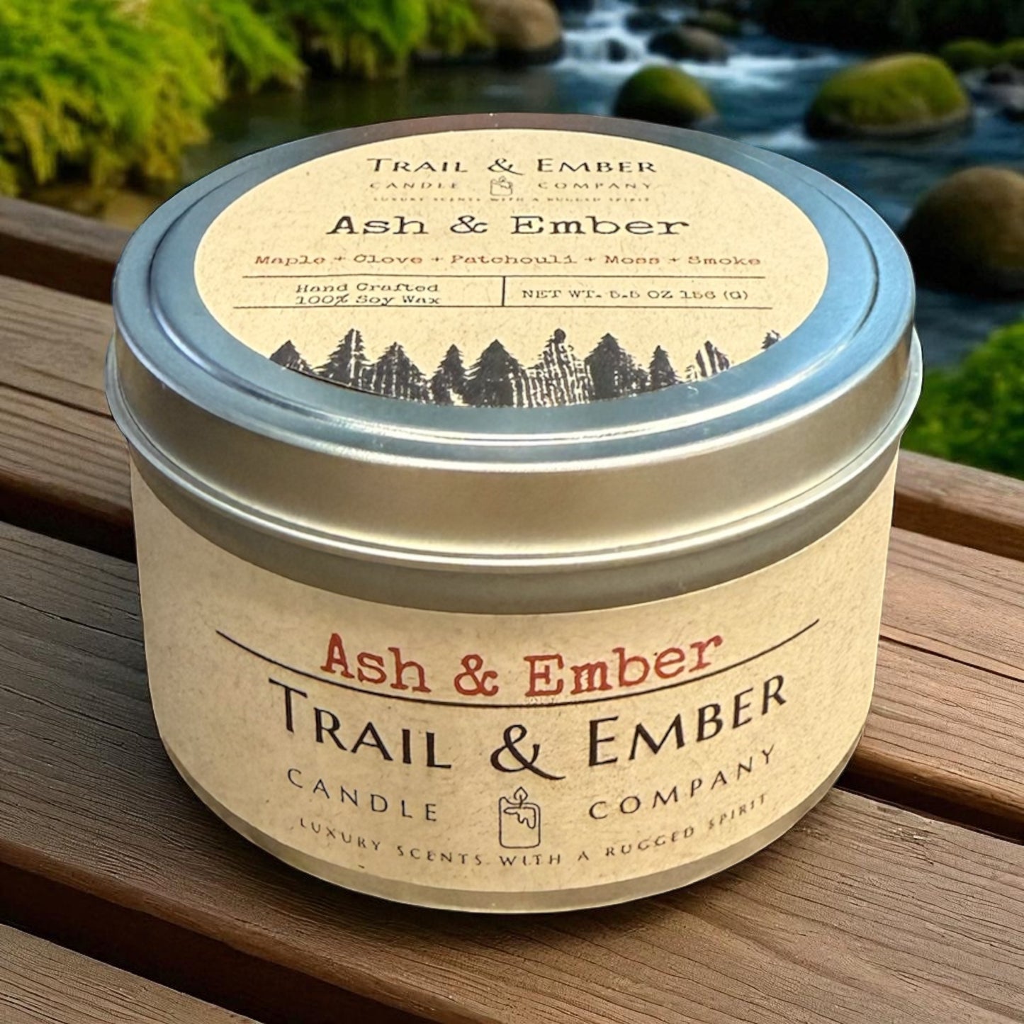 Ash & Ember Soy Travel Candle
