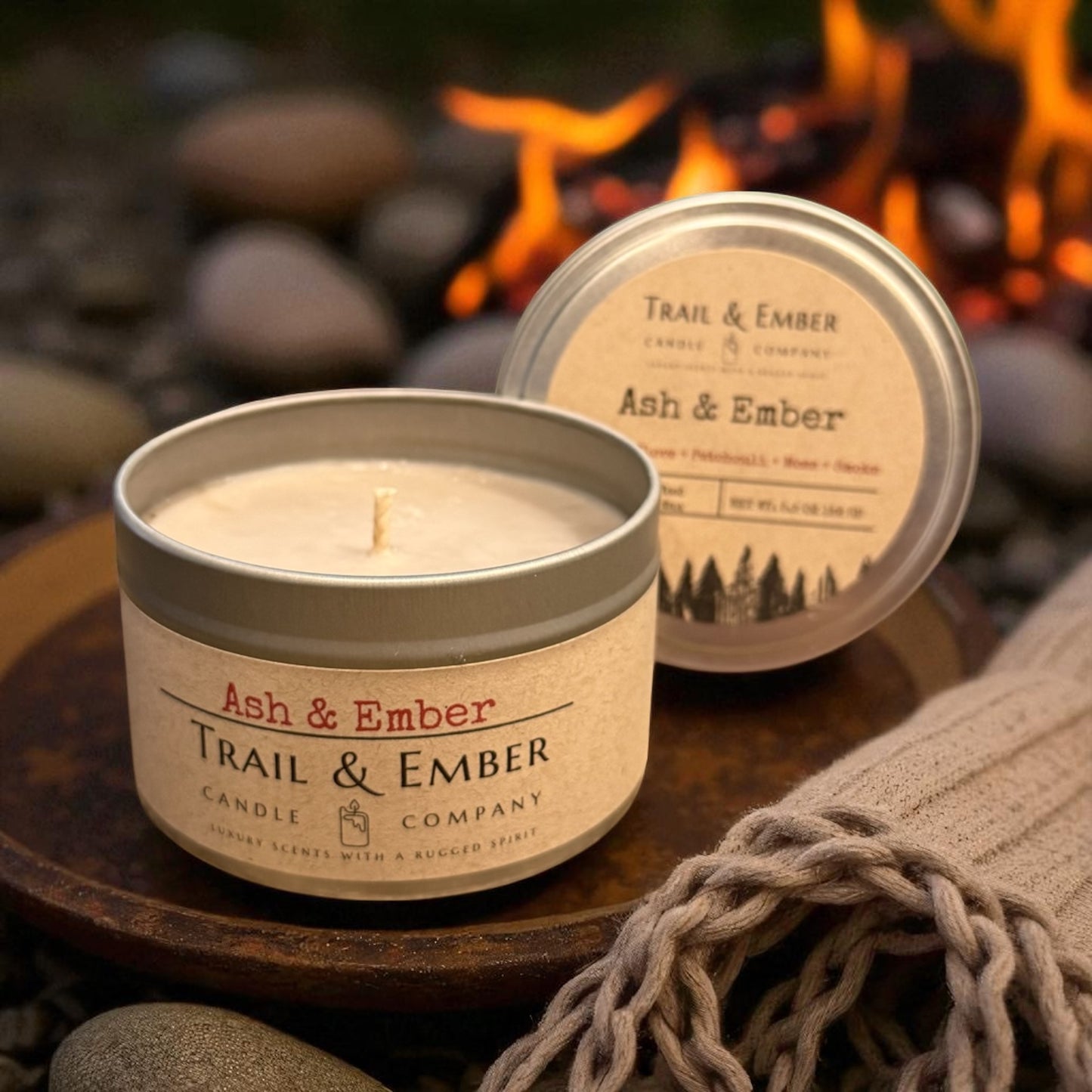 Ash & Ember Soy Travel Candle