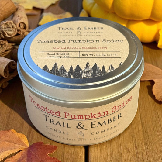 Toasted Pumpkin Spice Soy Travel Candle