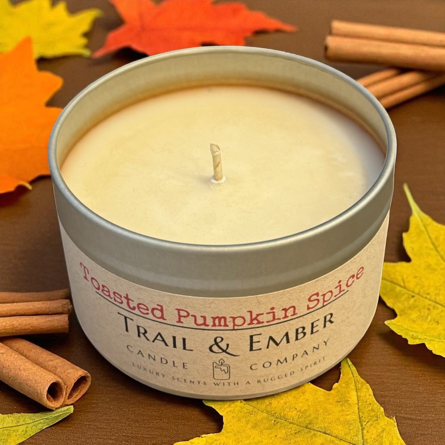 Toasted Pumpkin Spice Soy Travel Candle