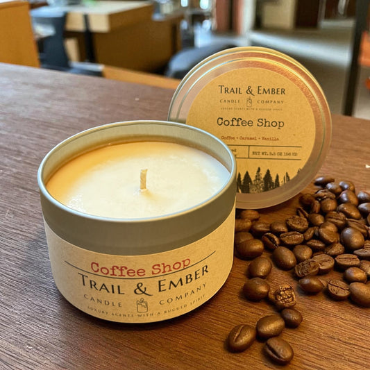 Coffee Shop Soy Travel Candle
