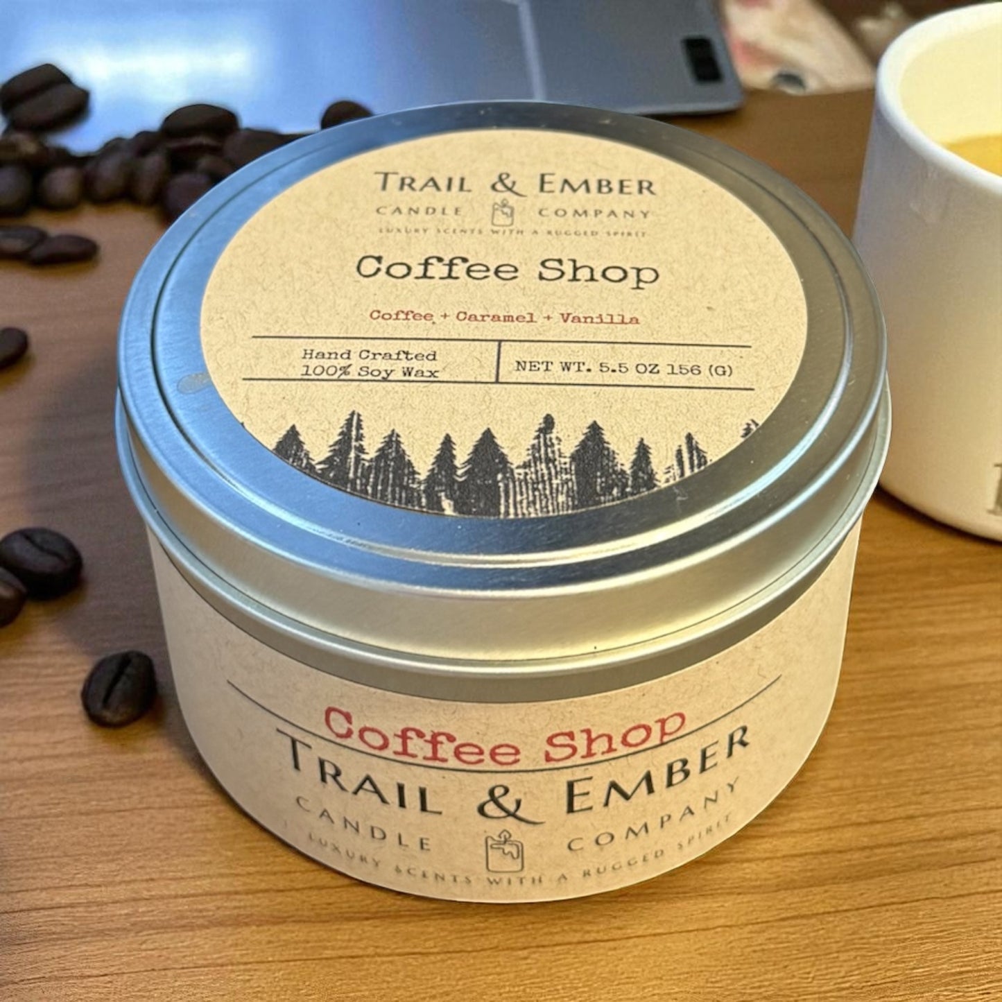 Coffee Shop Soy Travel Candle