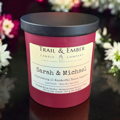 Frosted Bliss - Exclusive Soy Blend Candle with Personalized Label