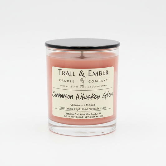 Cinnamon Whiskey Glow Soy Candle