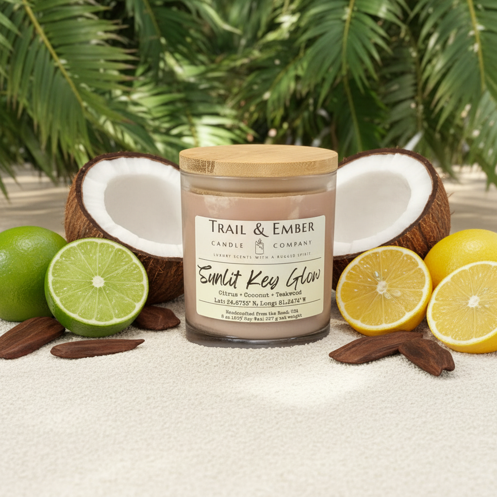 Sunlit Key Glow Soy Candle - Limited Edition