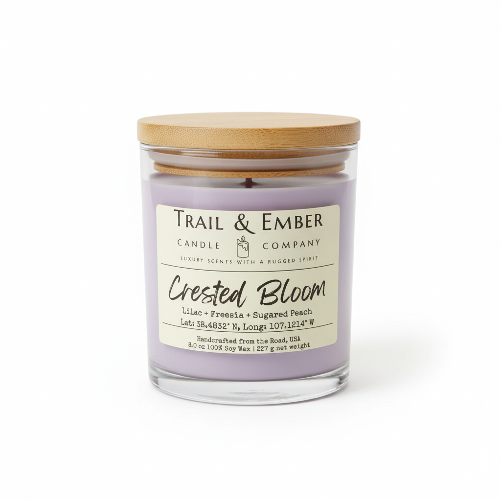 Crested Bloom Soy Candle