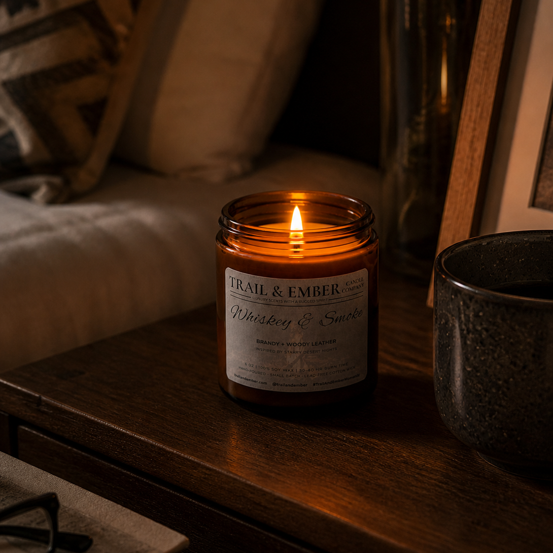 Whiskey & Smoke Soy Candle